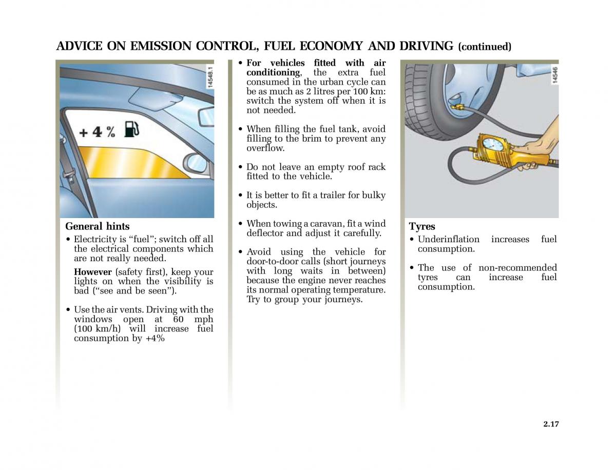 Renault Laguna II 2 owners manual / page 106