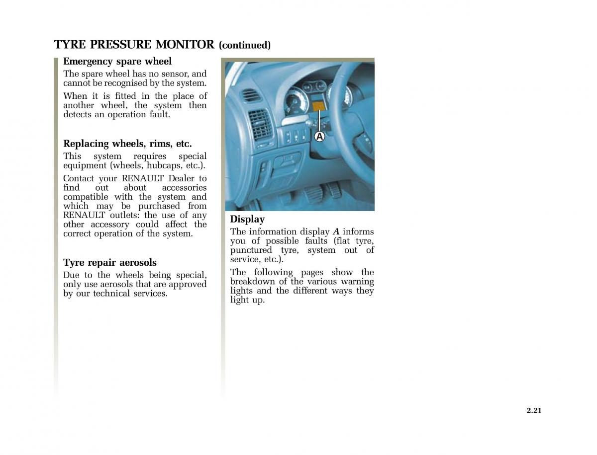 Renault Laguna II 2 owners manual / page 110