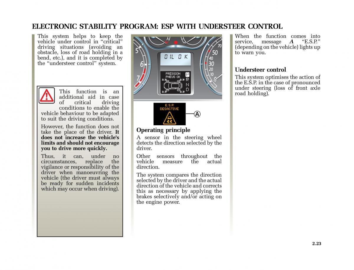 Renault Laguna II 2 owners manual / page 112