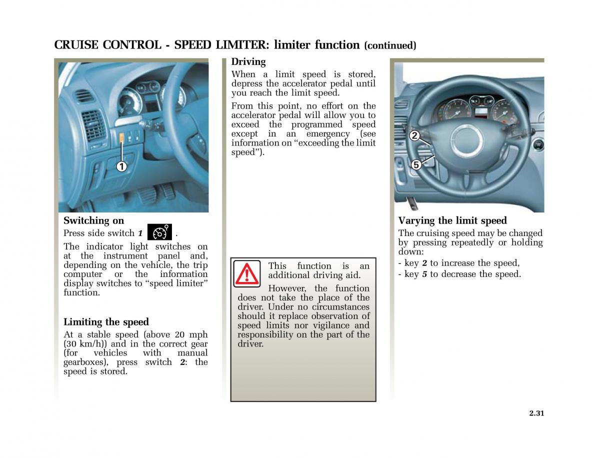 Renault Laguna II 2 owners manual / page 120