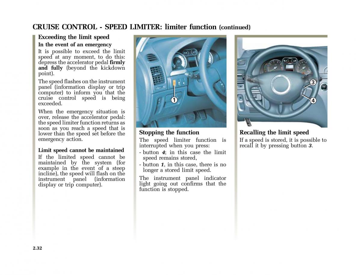 Renault Laguna II 2 owners manual / page 121