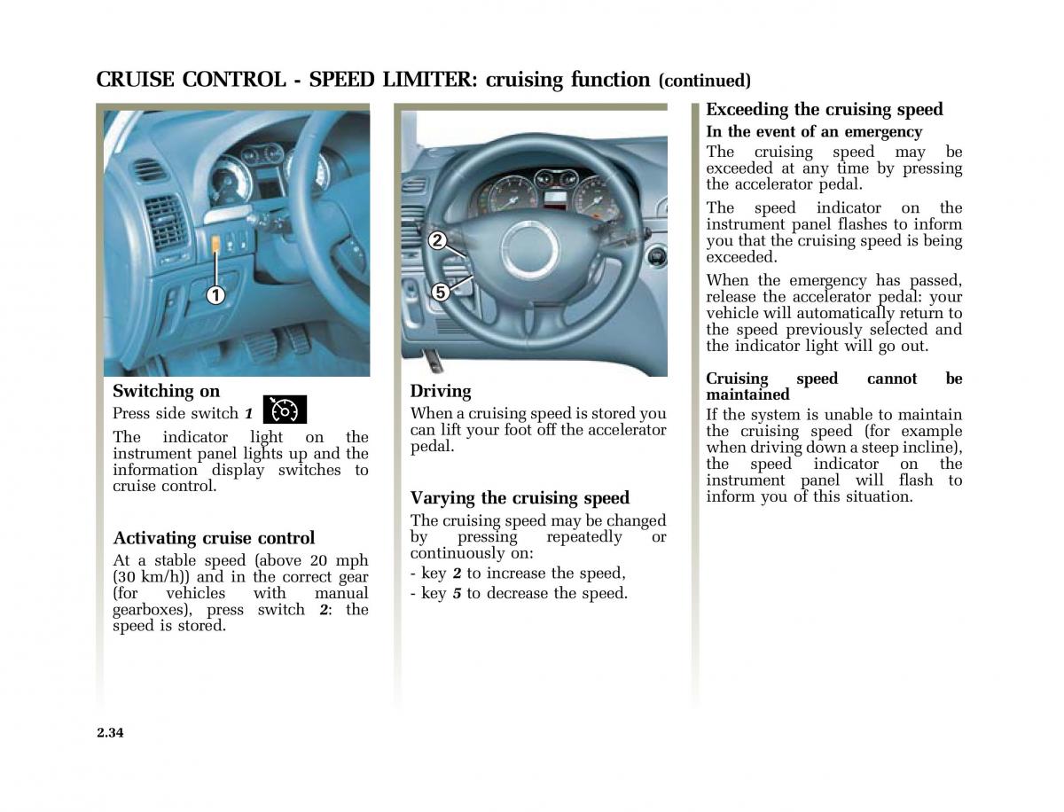 Renault Laguna II 2 owners manual / page 123