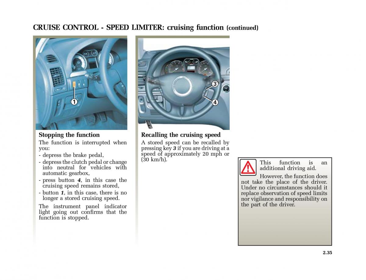 Renault Laguna II 2 owners manual / page 124