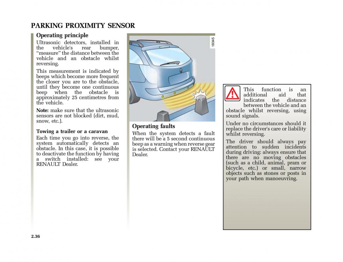 Renault Laguna II 2 owners manual / page 125