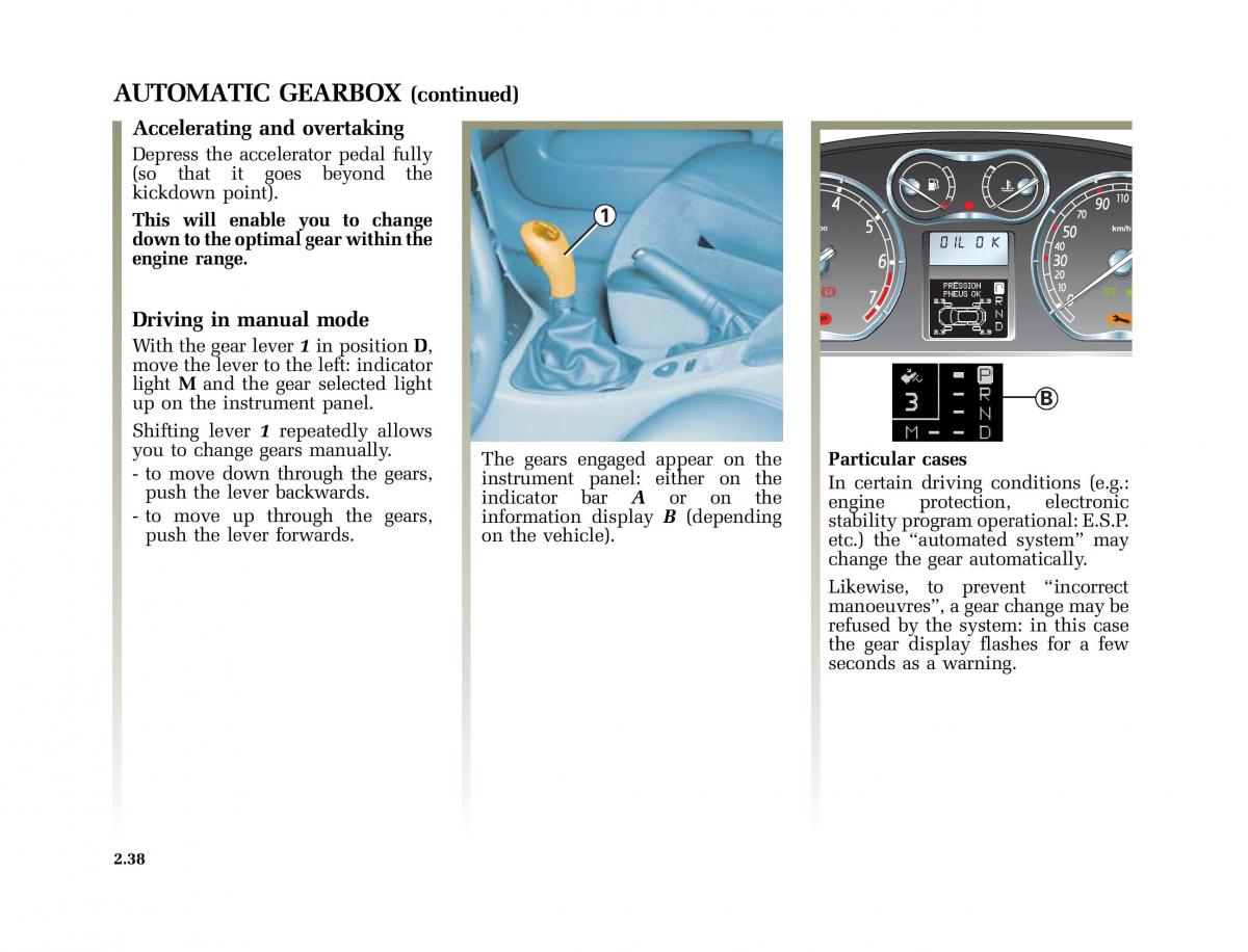 Renault Laguna II 2 owners manual / page 127