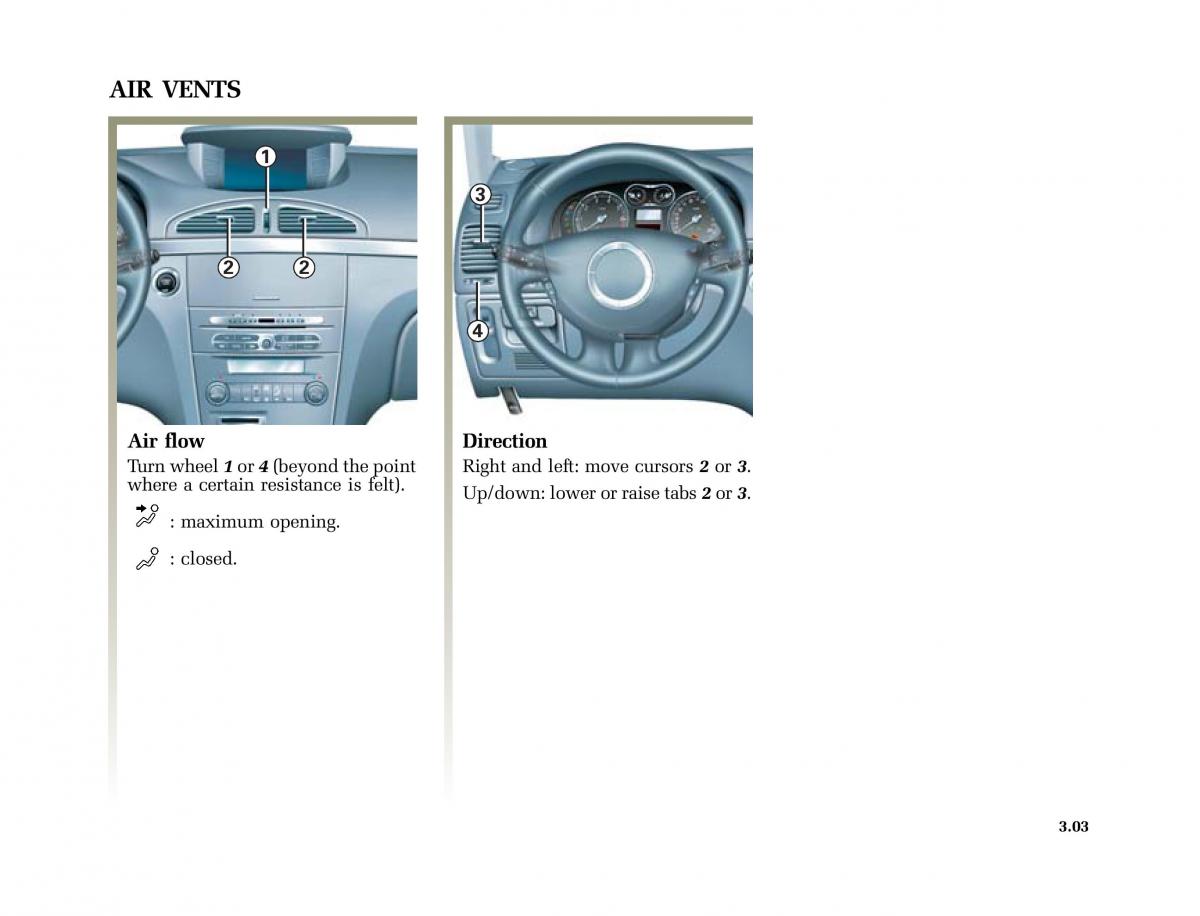 Renault Laguna II 2 owners manual / page 132