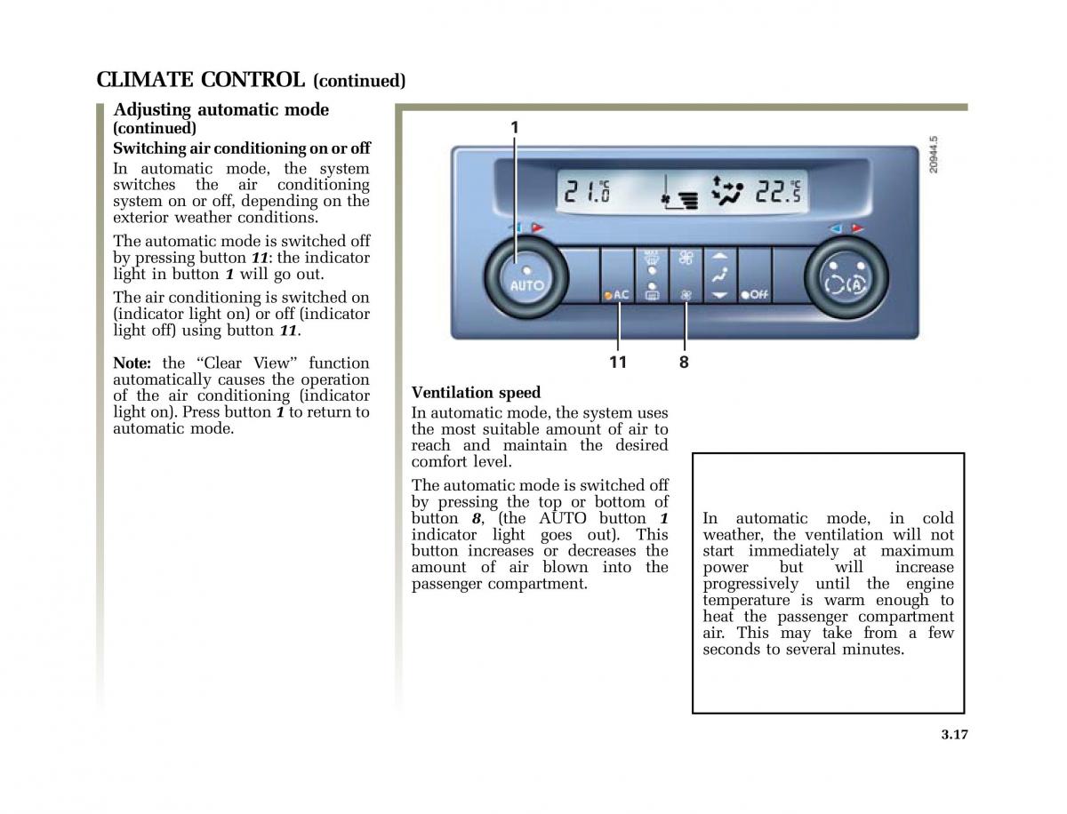 Renault Laguna II 2 owners manual / page 146