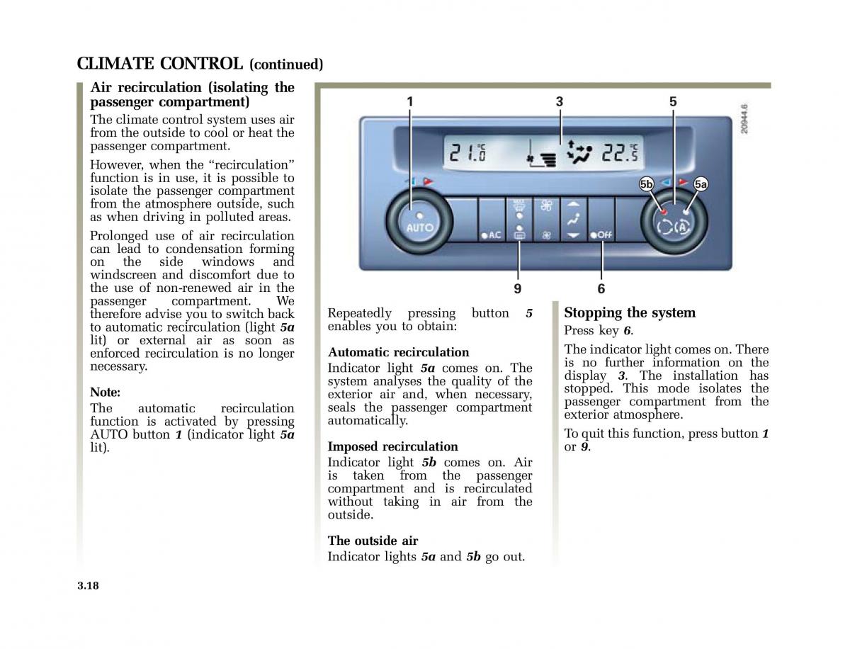 Renault Laguna II 2 owners manual / page 147