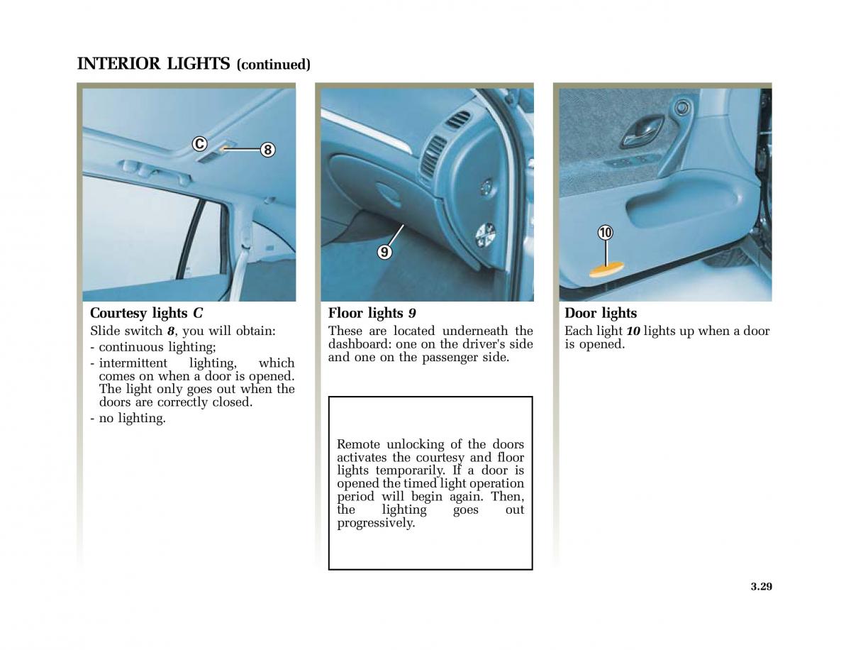 Renault Laguna II 2 owners manual / page 158