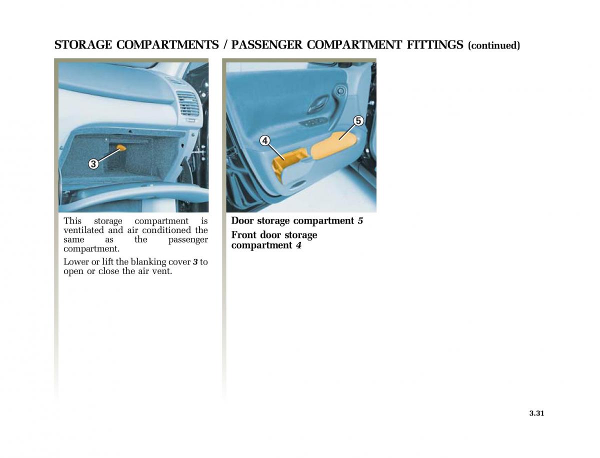 Renault Laguna II 2 owners manual / page 160