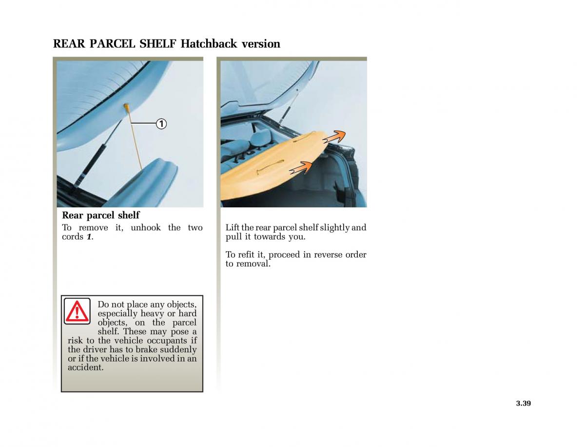 Renault Laguna II 2 owners manual / page 168