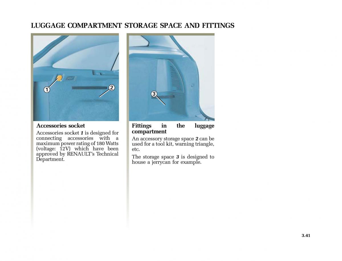 Renault Laguna II 2 owners manual / page 170