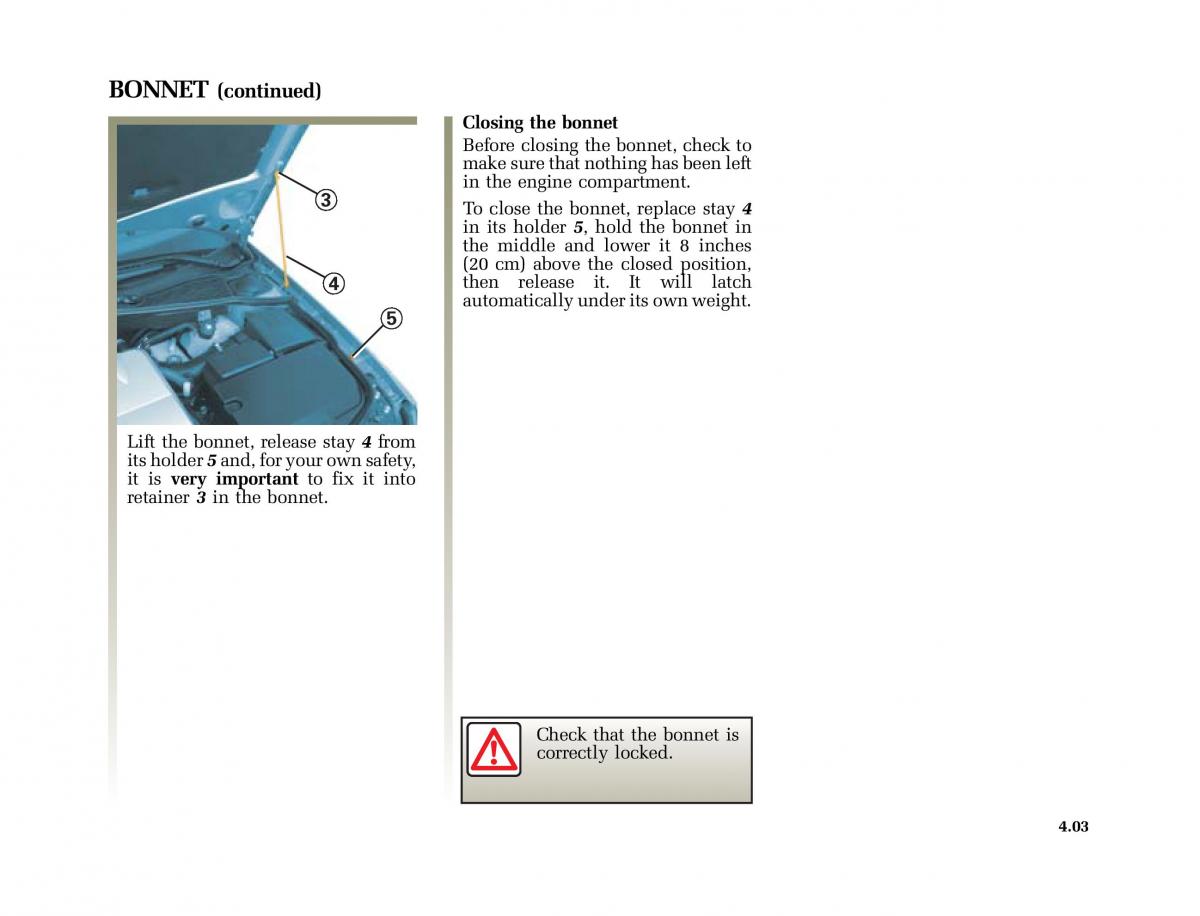 Renault Laguna II 2 owners manual / page 178