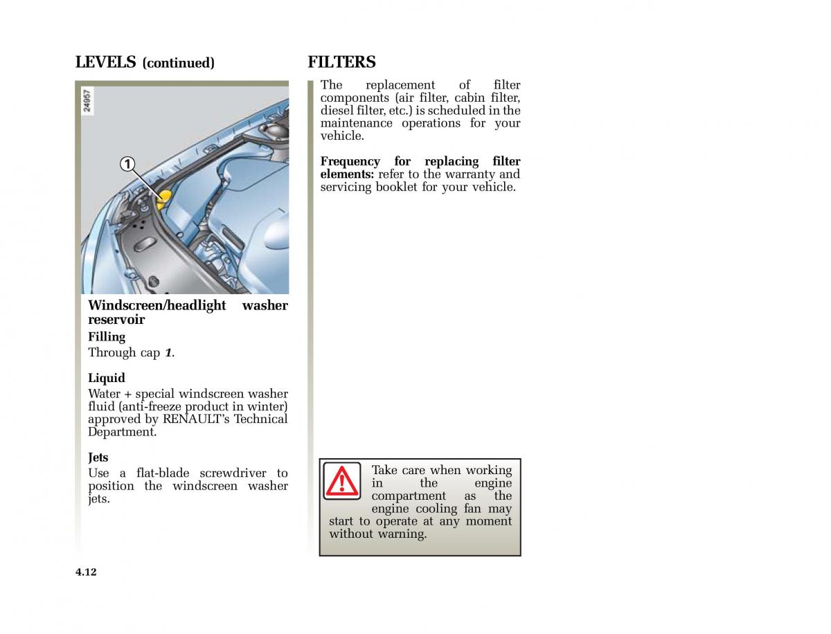 Renault Laguna II 2 owners manual / page 187