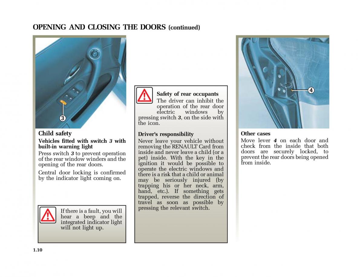 Renault Laguna II 2 owners manual / page 19