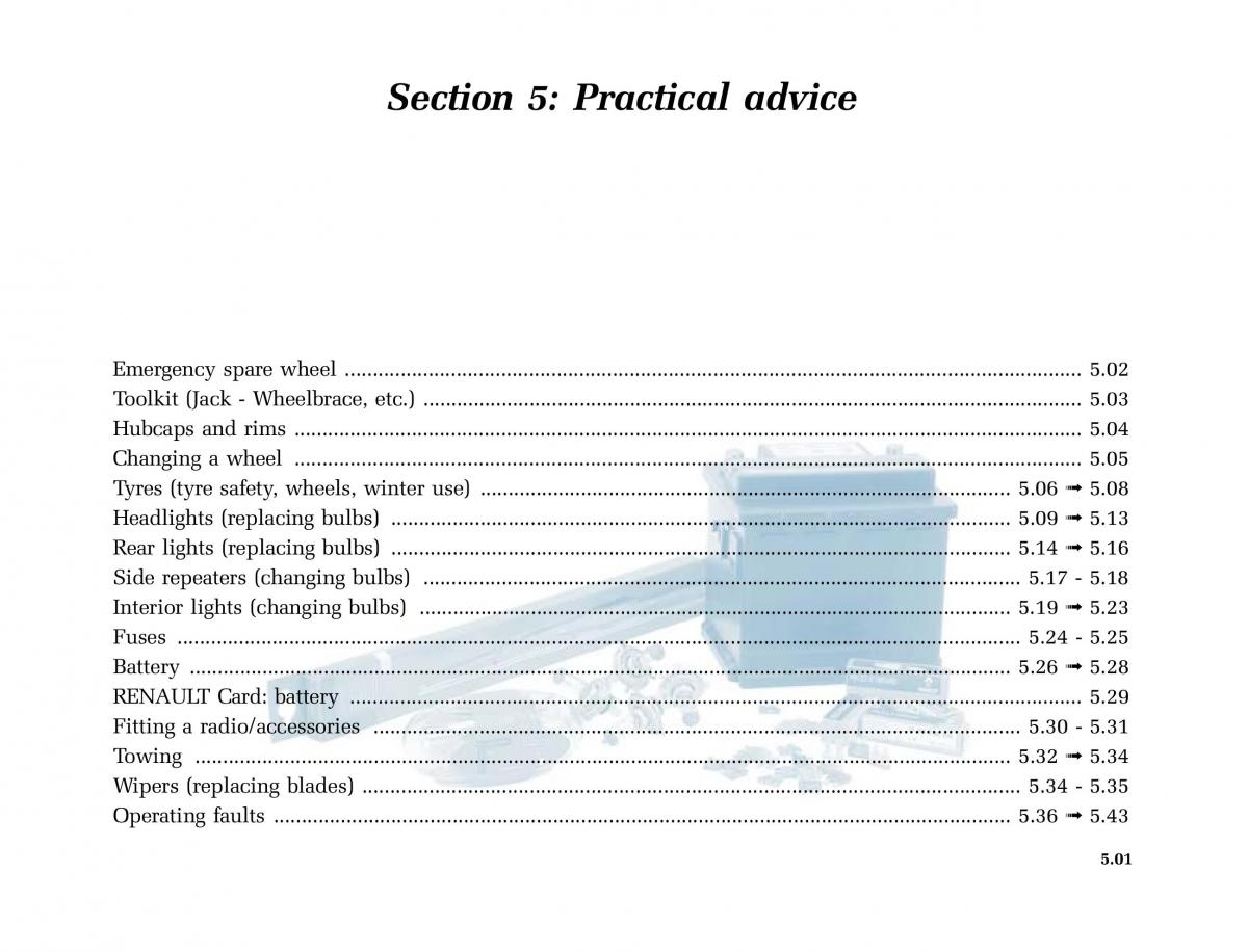 Renault Laguna II 2 owners manual / page 192