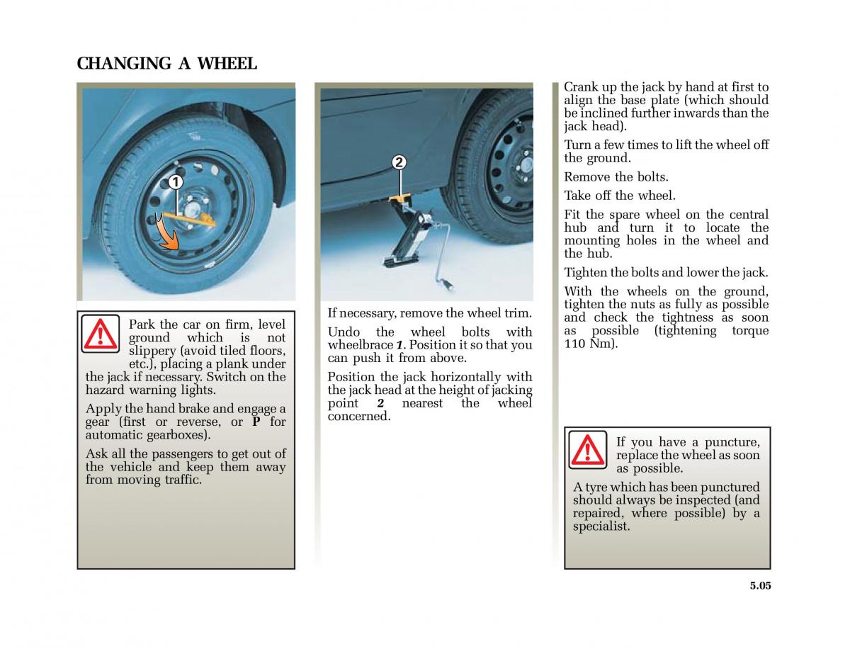 Renault Laguna II 2 owners manual / page 196