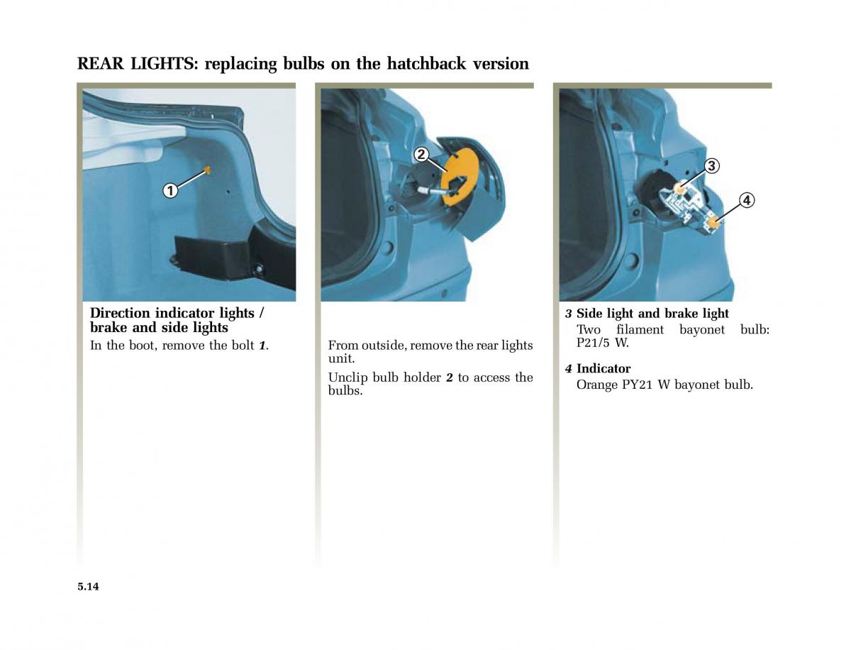 Renault Laguna II 2 owners manual / page 205