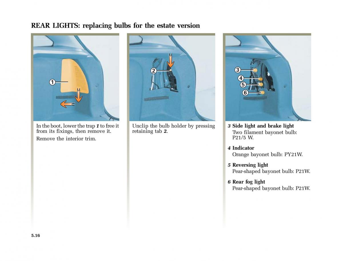 Renault Laguna II 2 owners manual / page 207