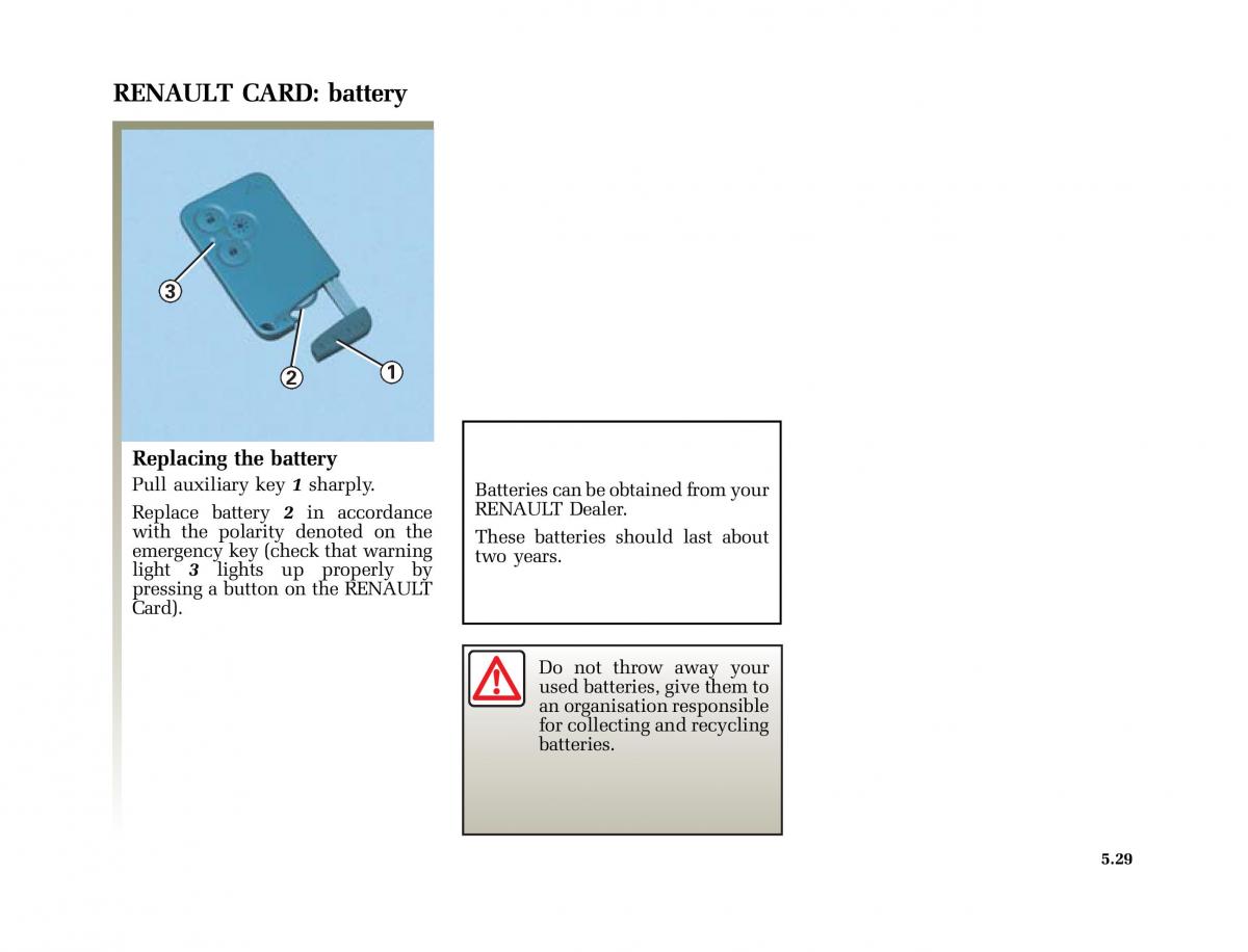 Renault Laguna II 2 owners manual / page 220