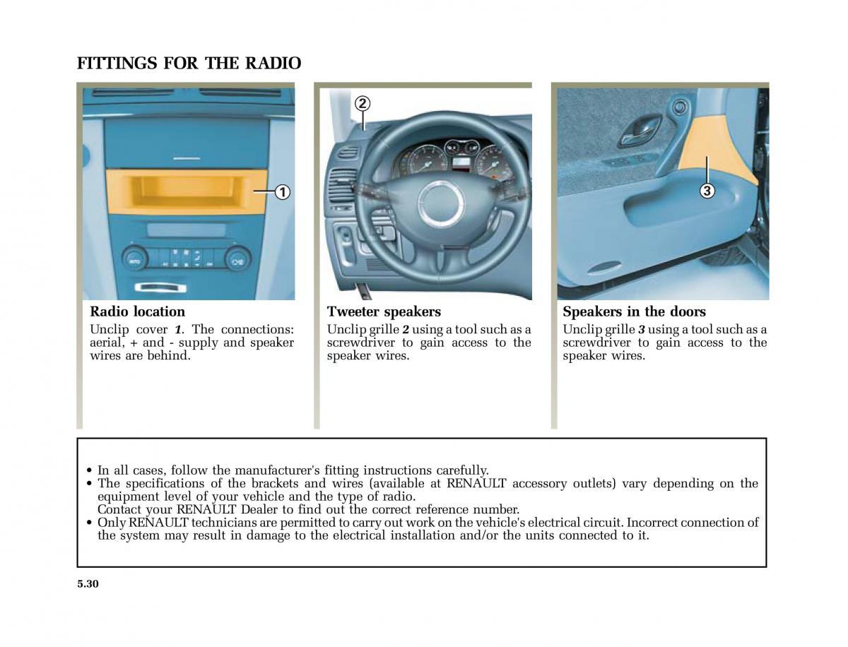 Renault Laguna II 2 owners manual / page 221