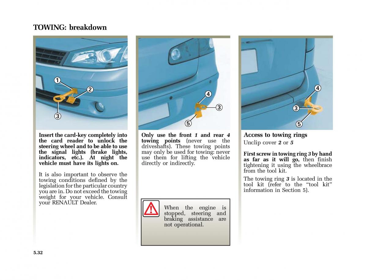 Renault Laguna II 2 owners manual / page 223