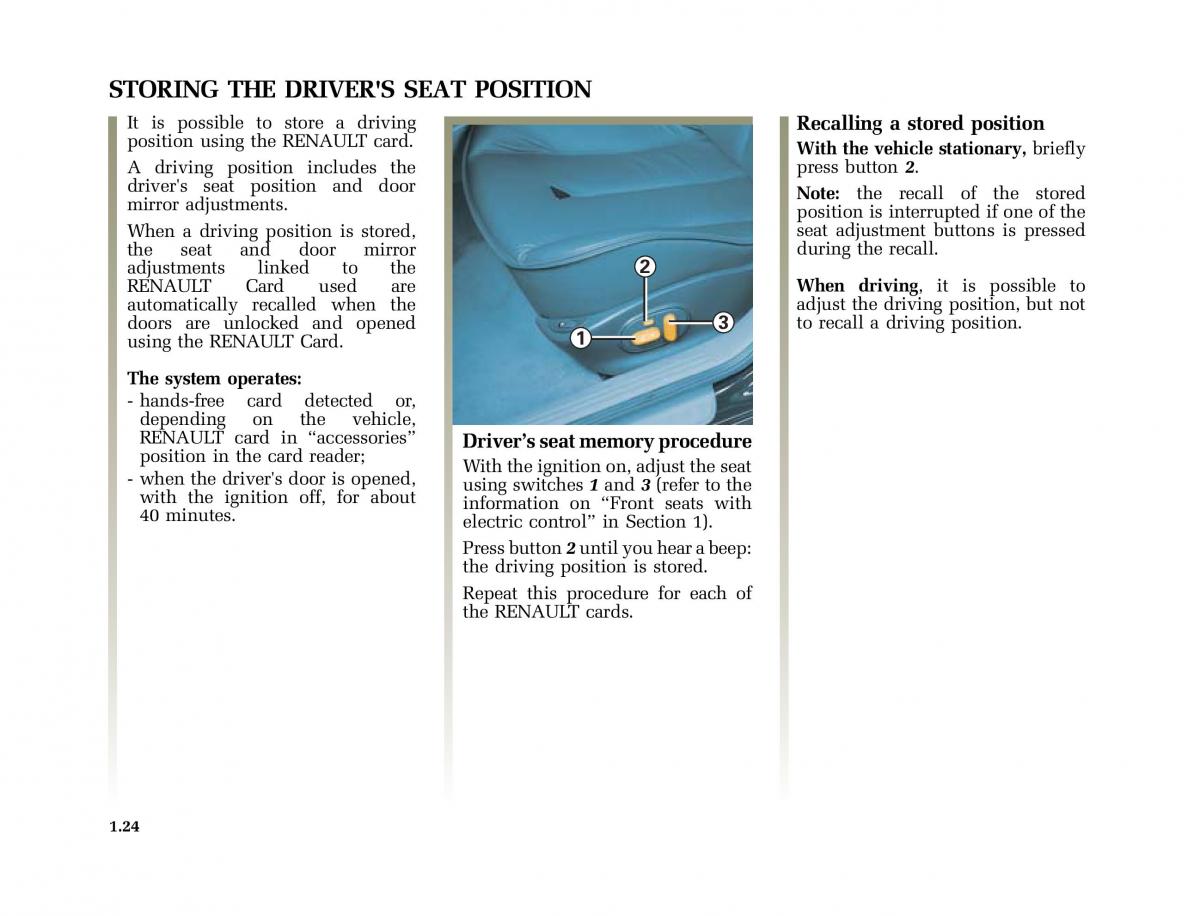 Renault Laguna II 2 owners manual / page 33