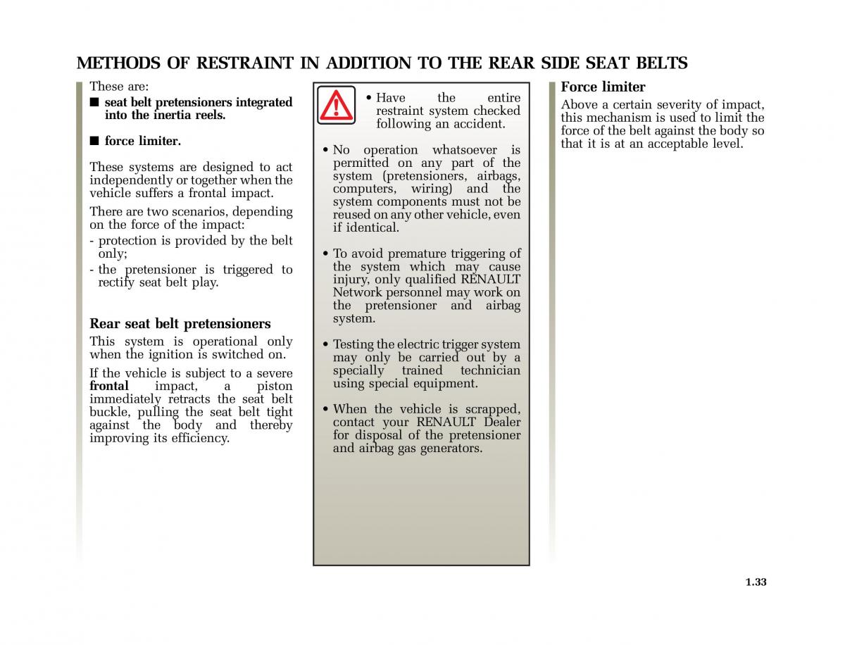 Renault Laguna II 2 owners manual / page 42