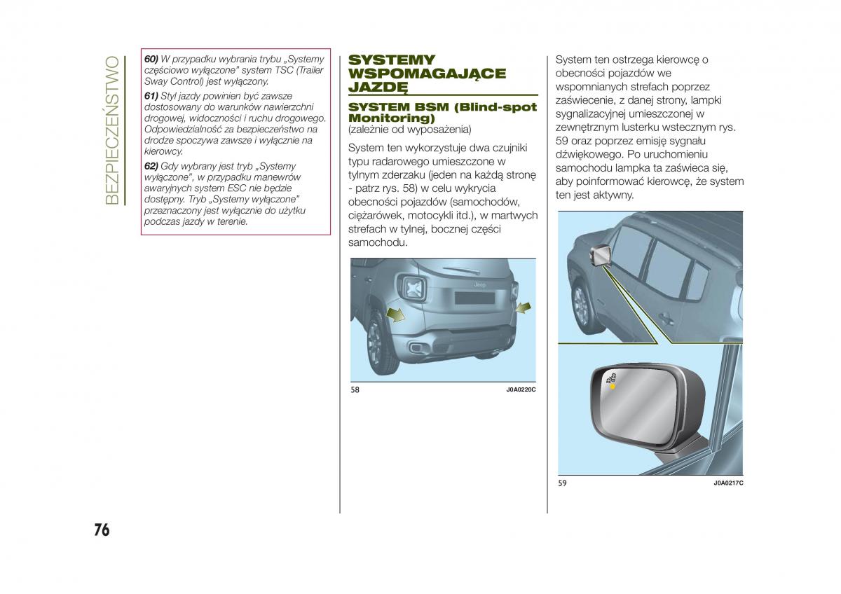 Jeep Renegade instrukcja obslugi / page 78