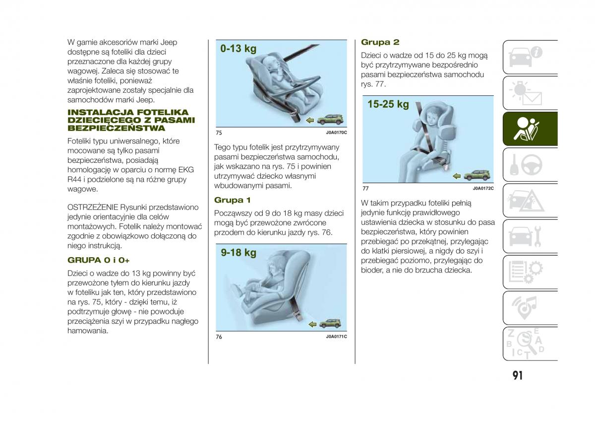 Jeep Renegade instrukcja obslugi / page 93