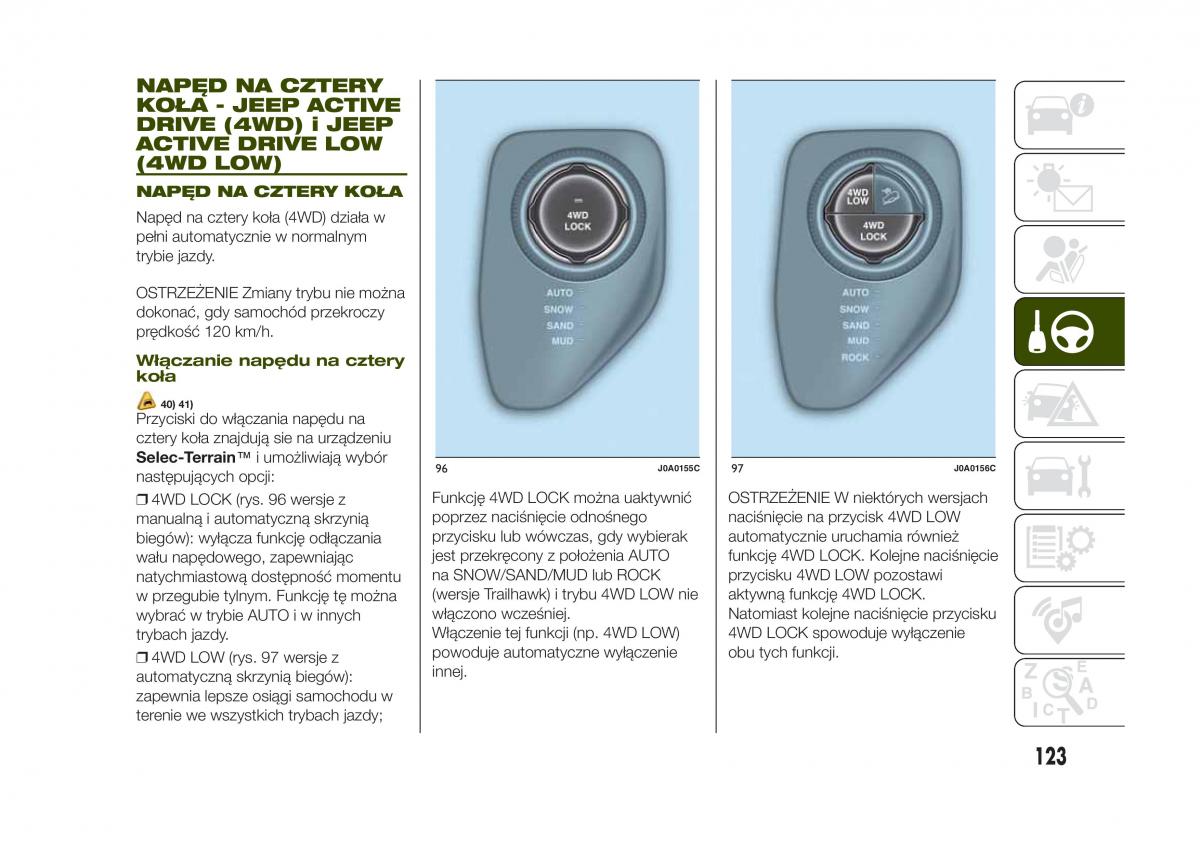 Jeep Renegade instrukcja obslugi / page 125