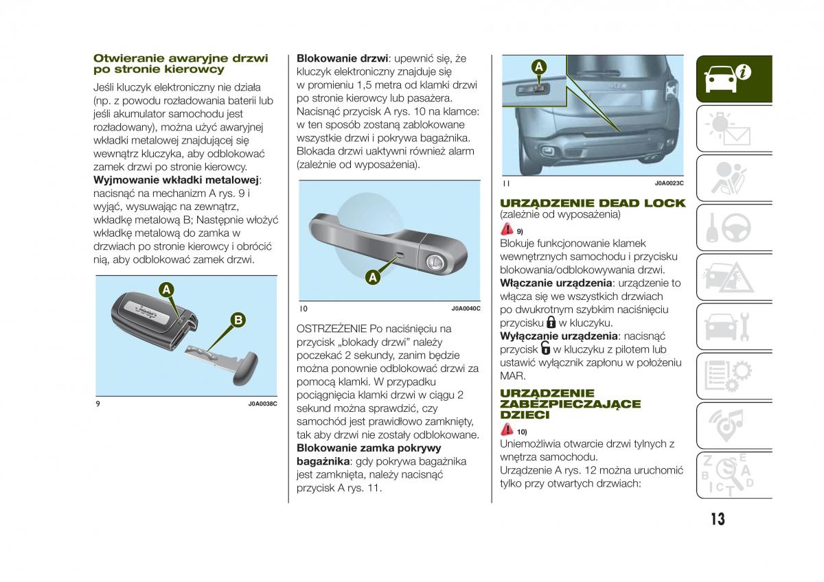 Jeep Renegade instrukcja obslugi / page 15