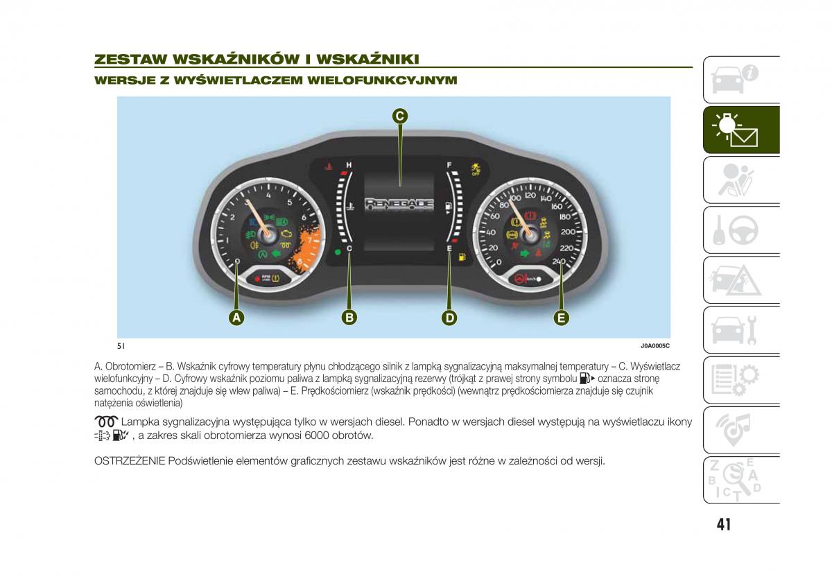 Jeep Renegade instrukcja obslugi / page 43