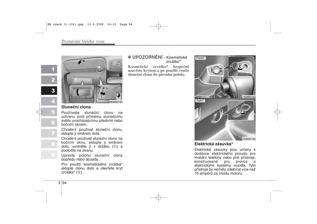 KIA Sportage II 2 navod k obsludze / page 103