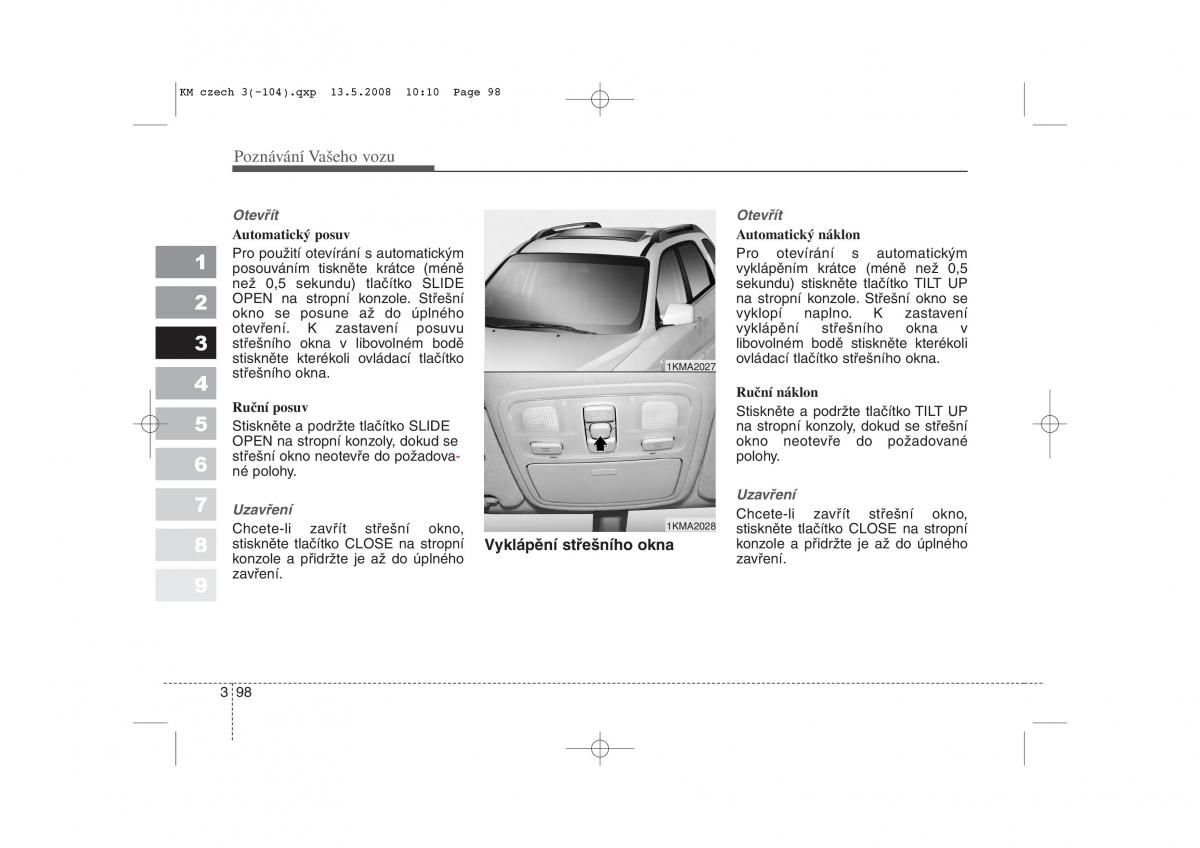 KIA Sportage II 2 navod k obsludze / page 107