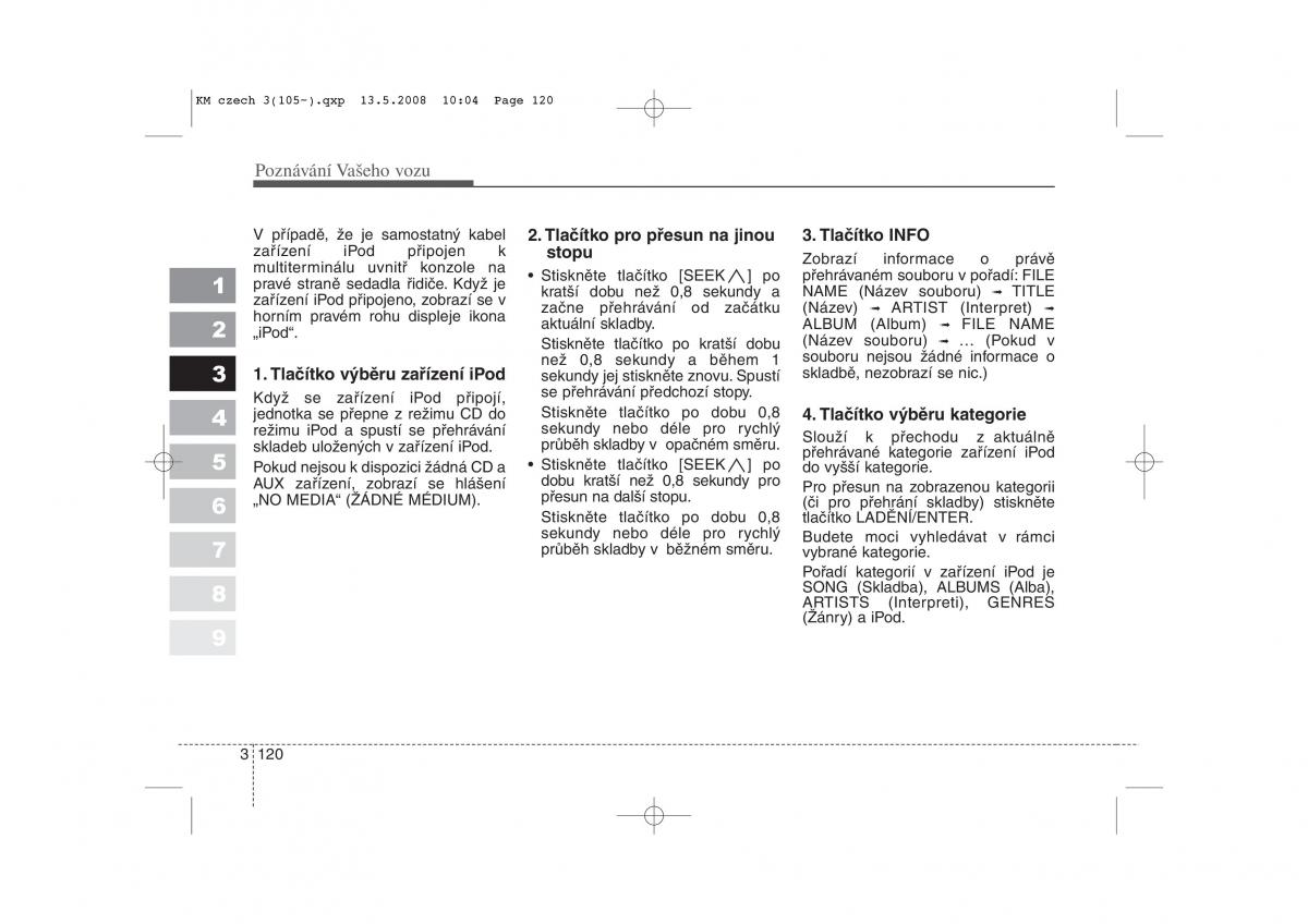 KIA Sportage II 2 navod k obsludze / page 129