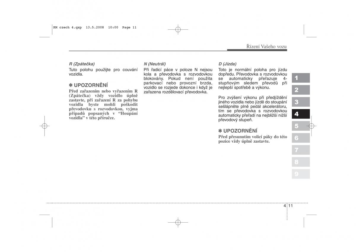 KIA Sportage II 2 navod k obsludze / page 157