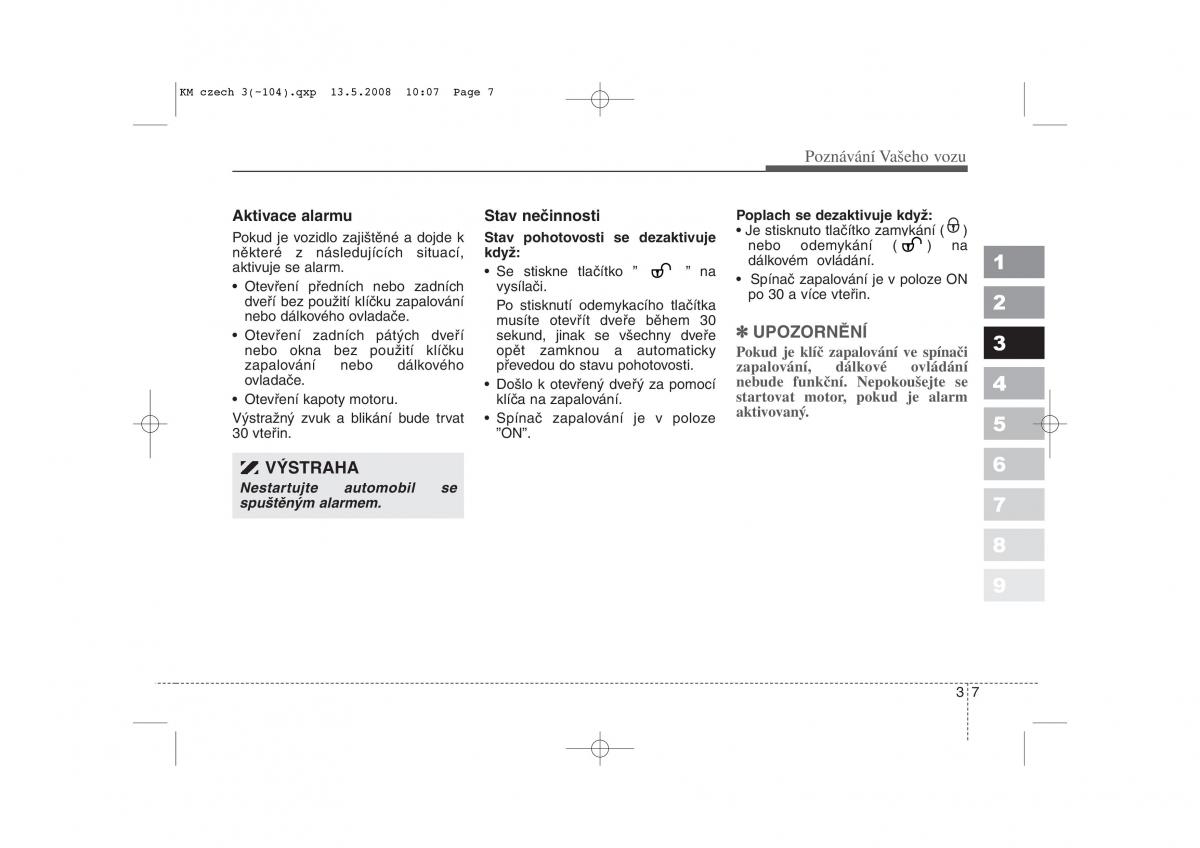 KIA Sportage II 2 navod k obsludze / page 16