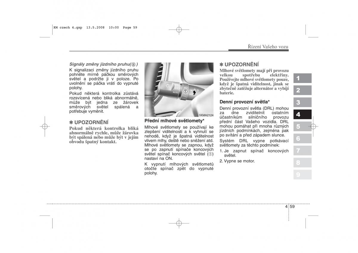 KIA Sportage II 2 navod k obsludze / page 205