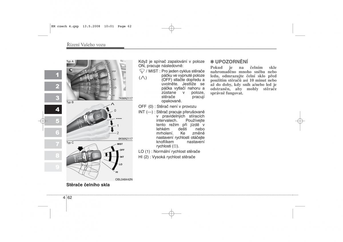 KIA Sportage II 2 navod k obsludze / page 208