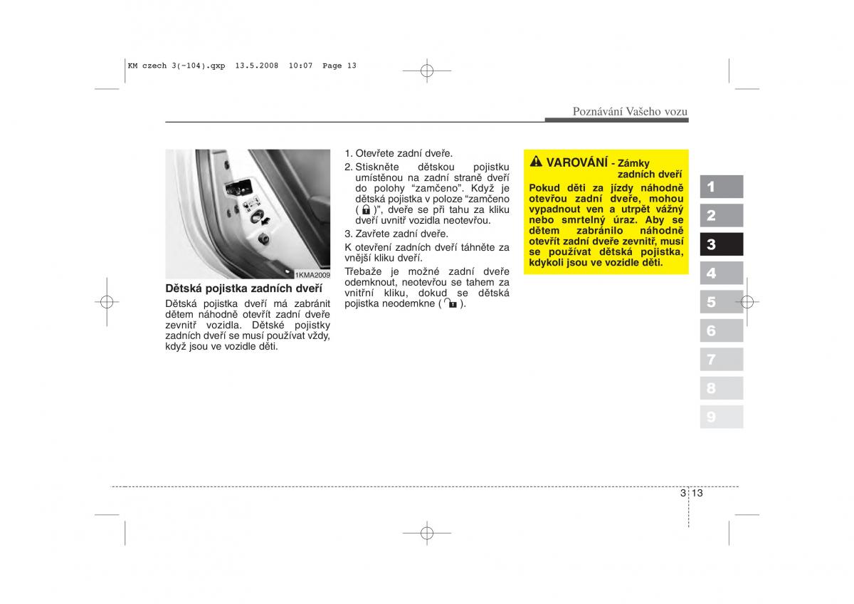 KIA Sportage II 2 navod k obsludze / page 22