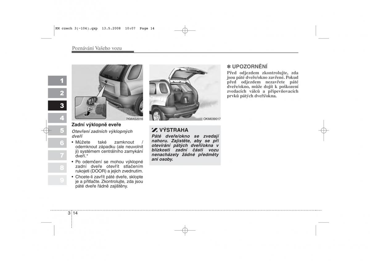 KIA Sportage II 2 navod k obsludze / page 23