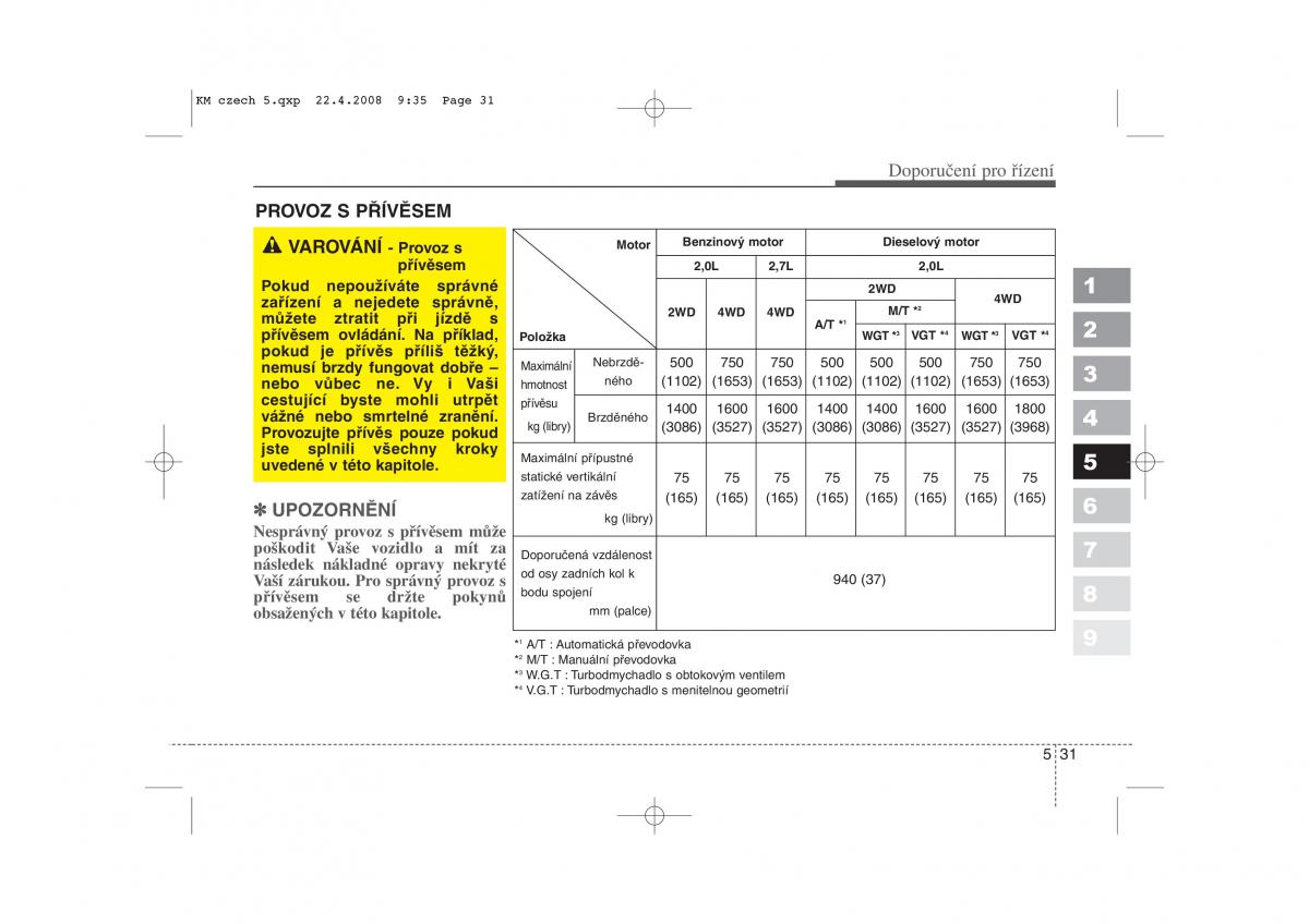 KIA Sportage II 2 navod k obsludze / page 263