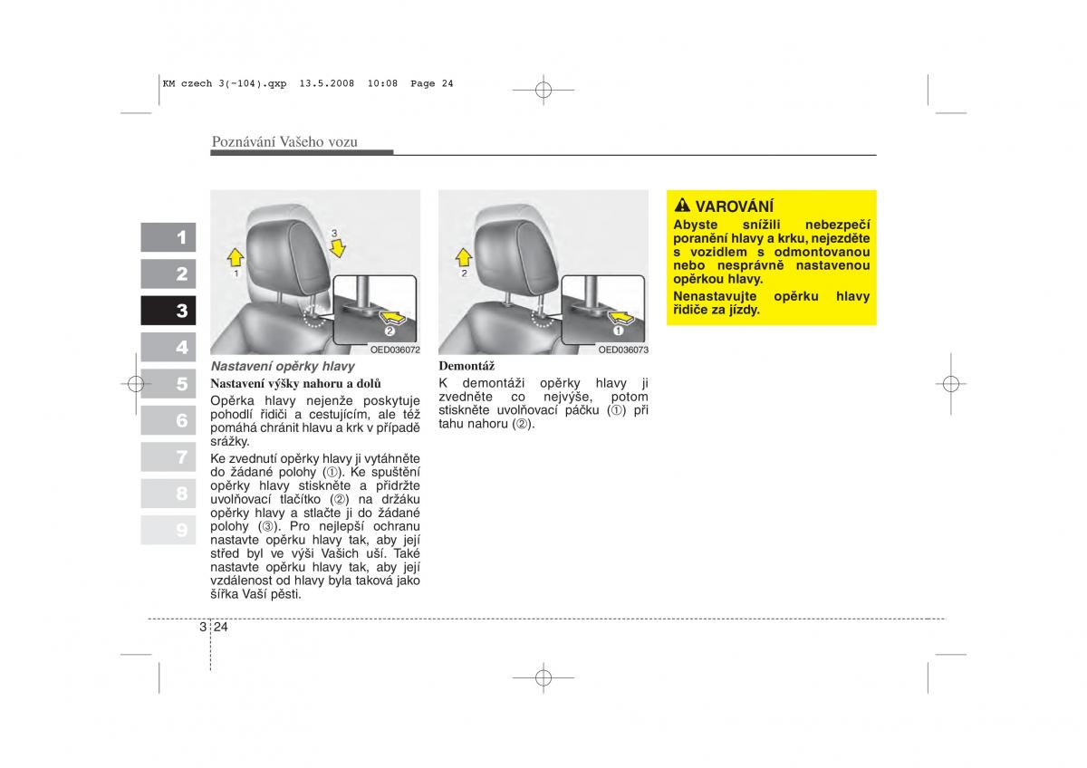 KIA Sportage II 2 navod k obsludze / page 33