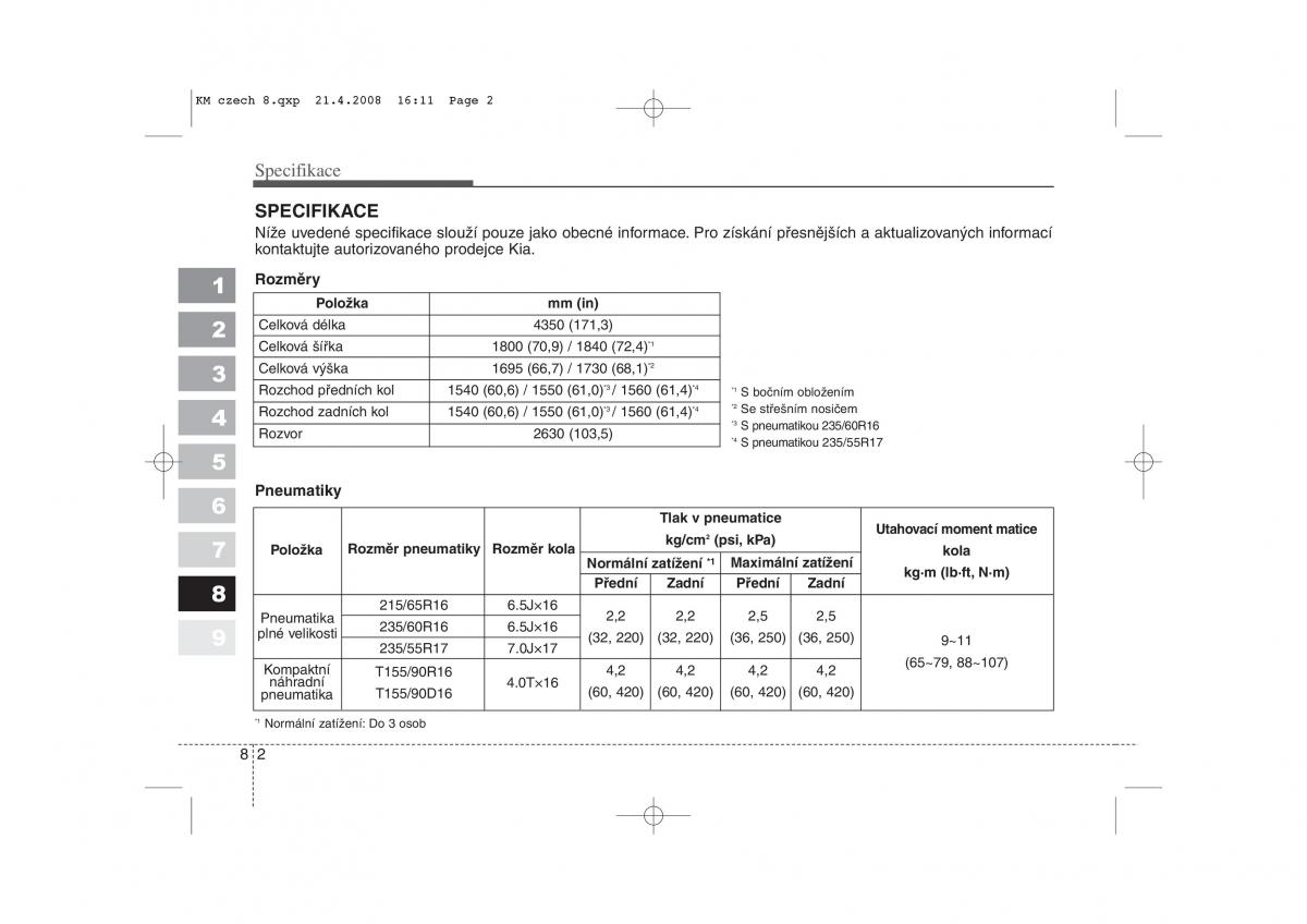 KIA Sportage II 2 navod k obsludze / page 377