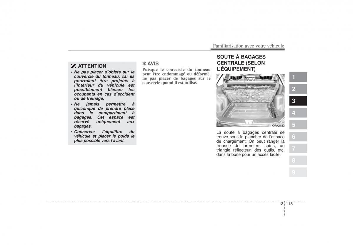 KIA Sportage II 2 manuel du proprietaire / page 122