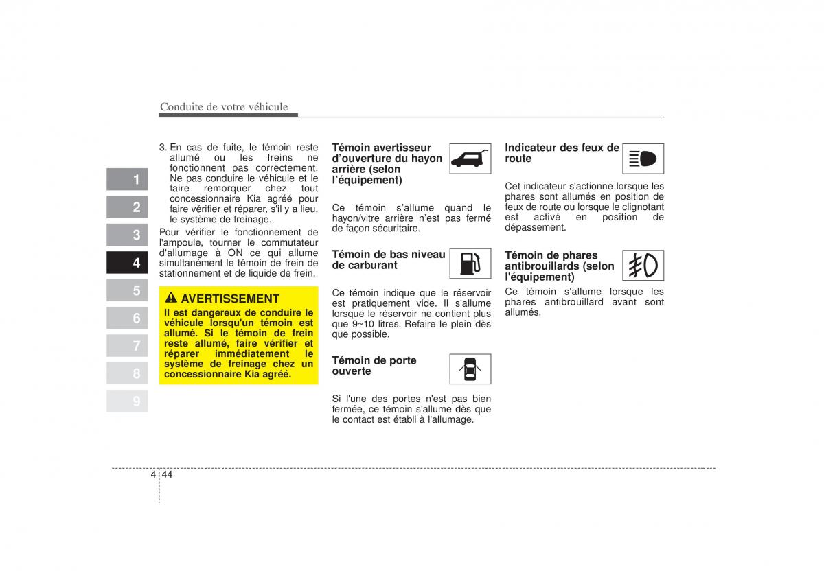 KIA Sportage II 2 manuel du proprietaire / page 204