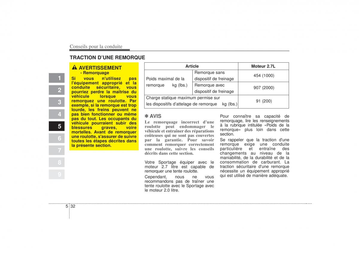 KIA Sportage II 2 manuel du proprietaire / page 277