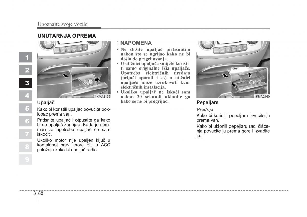 KIA Sportage II 2 vlasnicko uputstvo / page 98