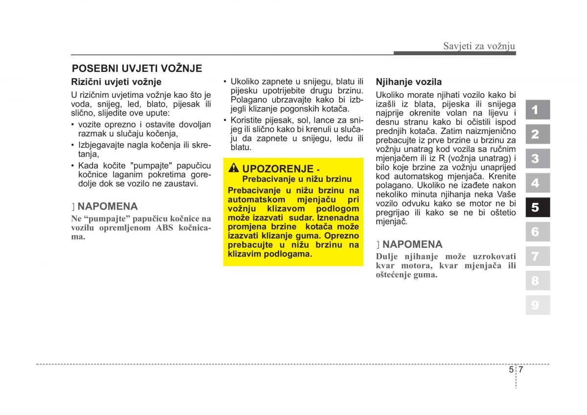 KIA Sportage II 2 vlasnicko uputstvo / page 218